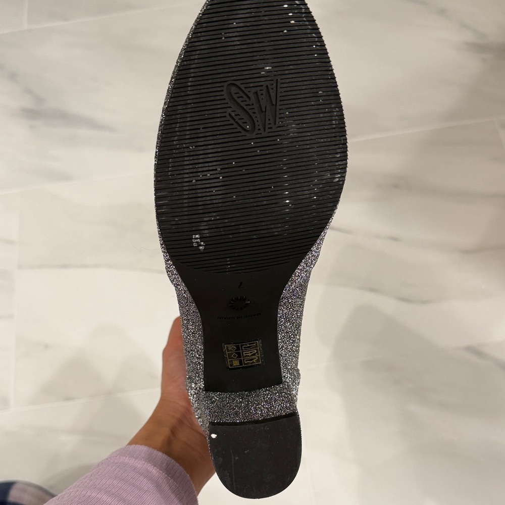 Stuart Weitzman Glitter Heeled Boots - Picture 4 of 4